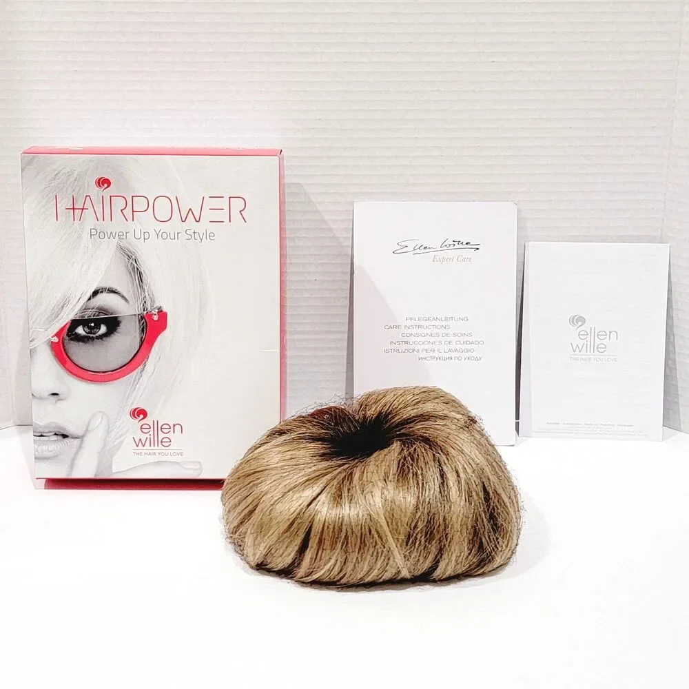 Ellen Wille HairPower Synthetic Lace Hair Topper Brown Blonde Short Pixie
